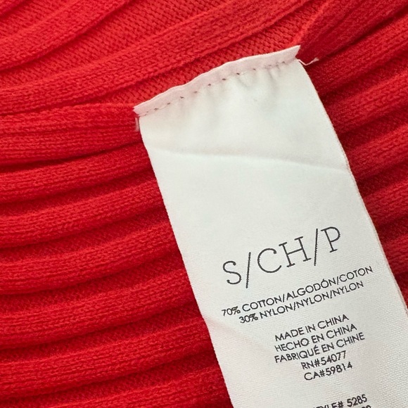 CAbi Red Ribbed Bell Sleeve Sweater - Picture 6 of 13